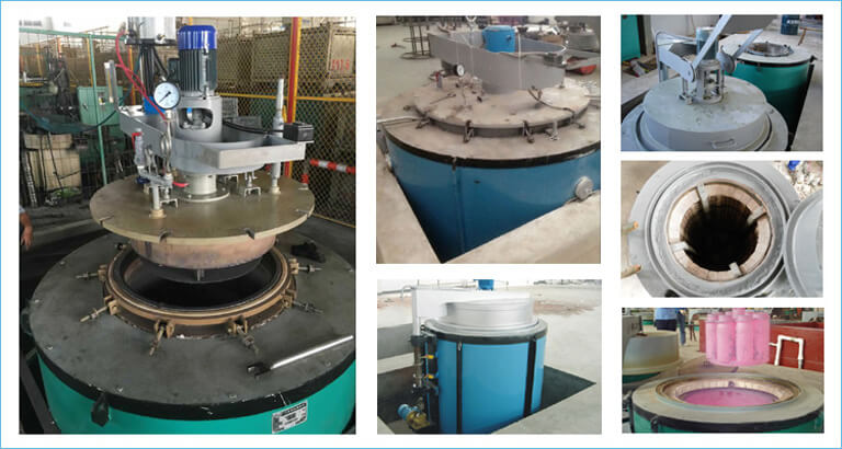 natural gas pit furnace for quenching tempering annealing