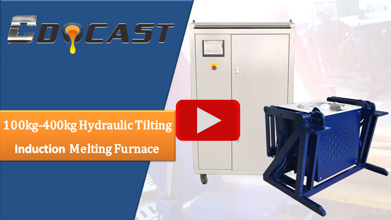 Hydraulic tilting furnace