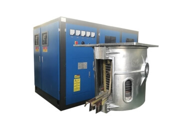 100-5000kg-Aluminum-frame-reducer-tilting-induction-melting-furnace