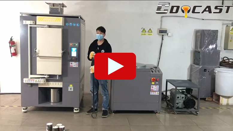 Vacuum centrifugal casting machine