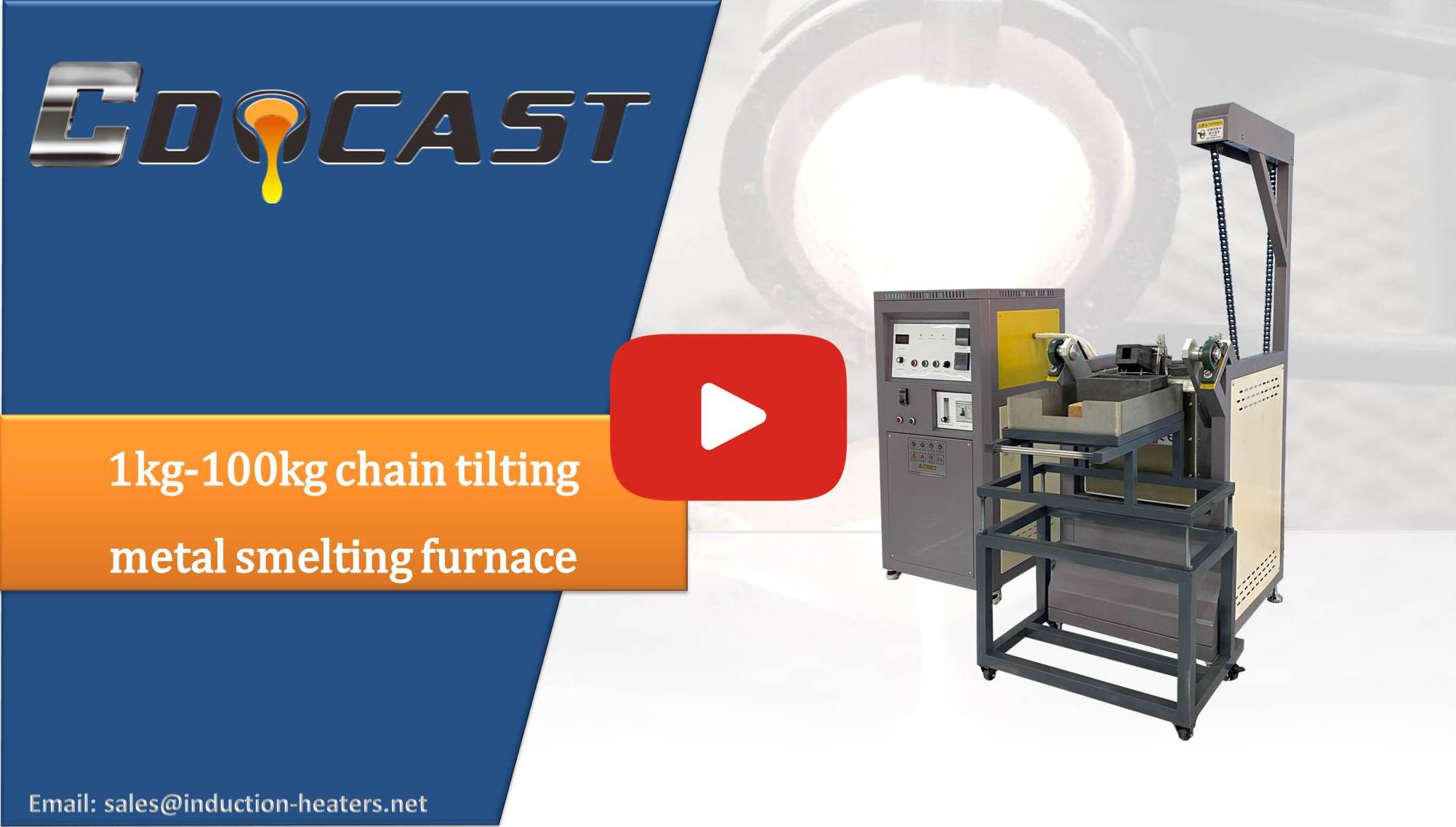 chain tilting metal smelting furnace