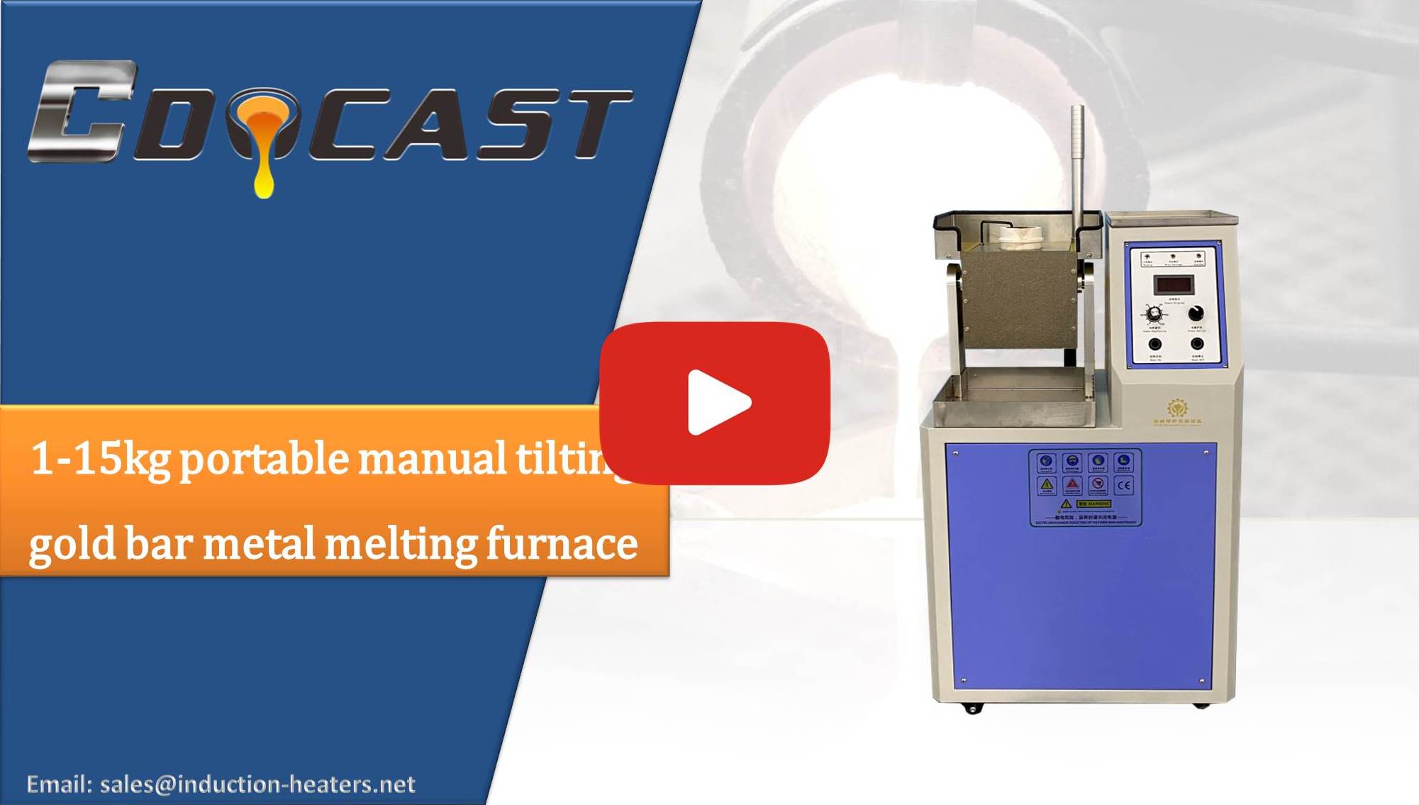 Double crucible smelting machine